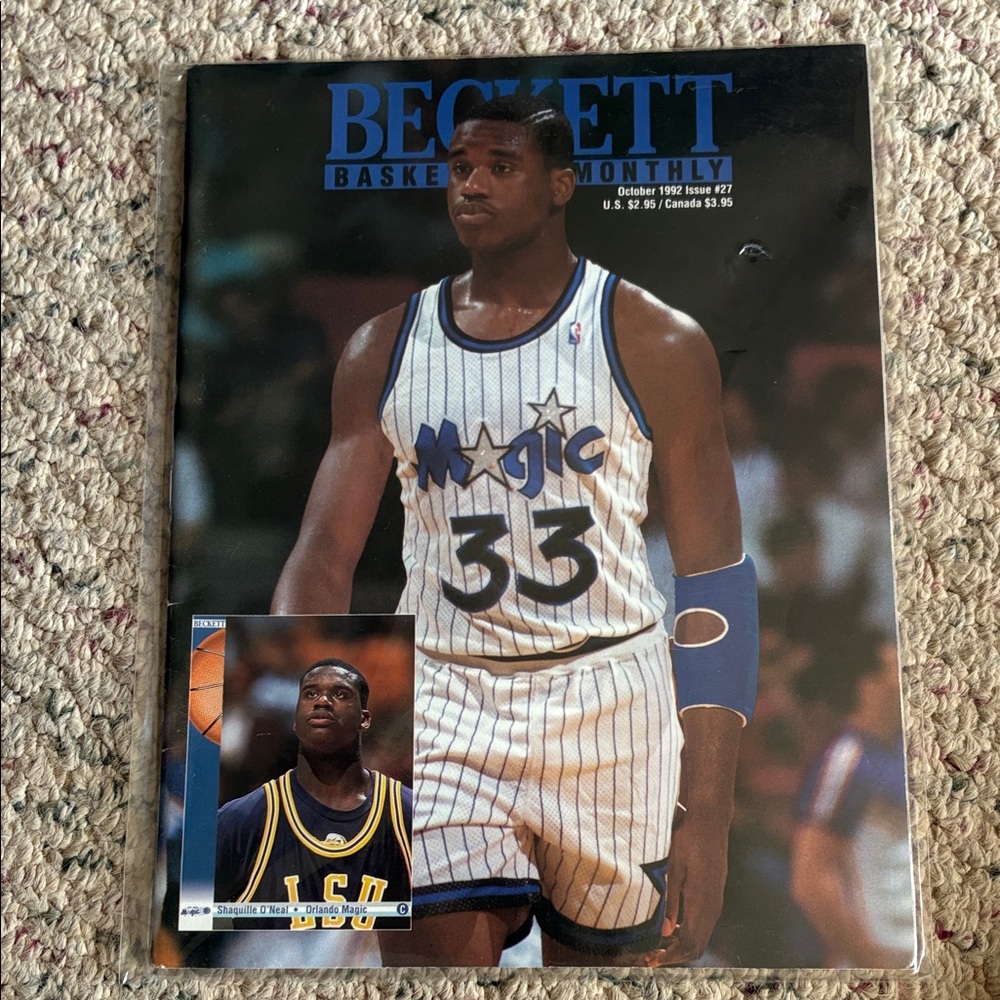 1992 Beckett Basketball Monthly Magazine with Orlando Magic Shaquille